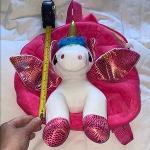 Unicorn plush like backpack